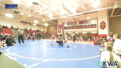 55 lbs Semifinal - Myles Pendleton, NORTH DESOTO 9u vs Vincent Burgo, Team Tulsa Wrestling Club