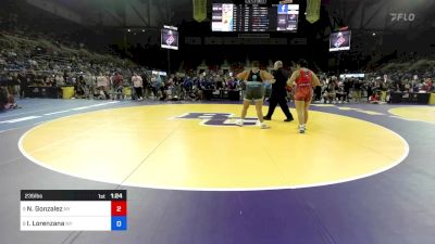 235 lbs Rnd Of 16 - Naomi Gonzalez, NY vs Isabella Lorenzana, NY