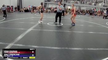 126 lbs Round 1 (8 Team) - Myah Coleman, Central Pennies Power vs Emily Strickland, Full Circle