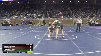 D2-144 lbs Cons. Round 2 - Nash Cooper, Fruitport HS vs Lane Button, Wayland Union HS