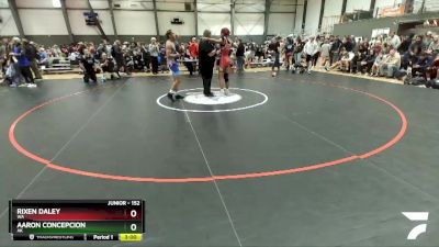 152 lbs Champ. Round 2 - Rixen Daley, WA vs Aaron Concepcion, AK