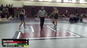 130 lbs Cons. Round 2 - Ella Knutson, NH/TV vs Isabel Christensen, Sumner-Fredericksburg