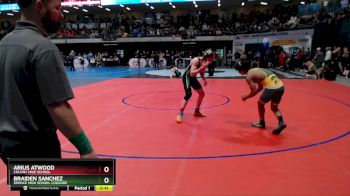 135 lbs Cons. Round 1 - Braiden Sanchez, Service High School Cougars vs Arius Atwood, Colony High School