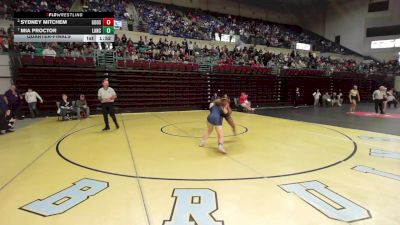 135 lbs Quarterfinal - Sydney Mitchem, Goose Creek vs Mia Proctor, Lancaster