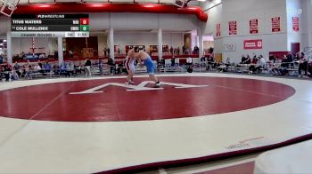 285 lbs Champ. Round 1 - Cole Mullenix, Case Western Reserve vs Titus Waters, Wabash