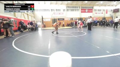 125 lbs Quarterfinal - Brenaye Stubbs, Pittsburg Senior vs Evelyn Bernardo, James Logan High School