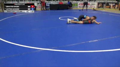 110 lbs 2nd Place Match - Braxton Bagby, Moen Wrestling Academy vs Layton Alvarez, Moen Wrestling Academy