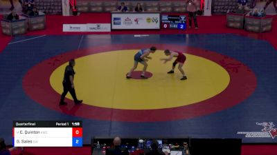 FS 74 lbs Quarterfinal - Connor Quinton, Kingston Wrestling Club vs Gunnar Sales, Guelph WC