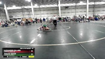 87 lbs Round 1 - Makaio Kehoe, Fighting Squirrels vs Alexander Dillard, Lewiston Wrestling