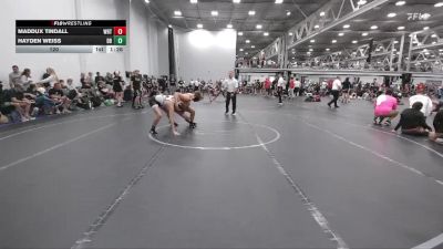120 lbs Round 2 (6 Team) - Hayden Weiss, Dayton Bandits vs Maddux Tindall, Whitted Trained