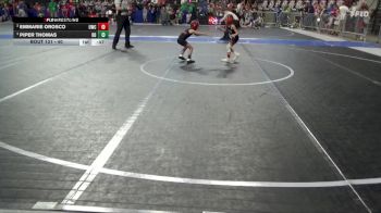 40 lbs Semifinal - Piper Thomas, Red Devil vs Emmarie Orosco, Ulysses Wrestling Club