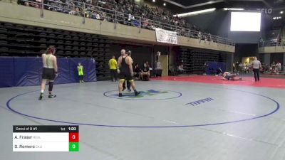 220 lbs Consi Of 8 #1 - Andrew Fraser, Beallsville vs Gasper Romero, California