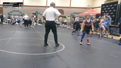 80 lbs Round 3 (8 Team) - Hudson Crockett, Team Blue Hen vs Hunter Hickman, Revival