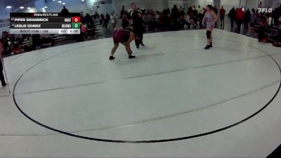 188 lbs Quarterfinal - Leslie Gomez, Grand Island Legacy Girls Wrestling Club vs Piper Swarbrick, Nebraska Wrestling Academy