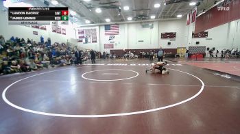 106 lbs 5th Place - Landon DaCruz, Canton vs James Lemmis, Weston