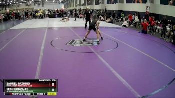 100 lbs Quarterfinal - Samuel Pazmino, Highlander Wrestling Club vs Sean Gonzales, Spring Klein Wrestling Club