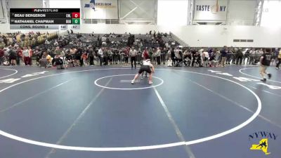 145 lbs Cons. Round 4 - Nathaniel Chapman, Mat Creatures Wrestling Club vs Beau Bergeron, Club Not Listed