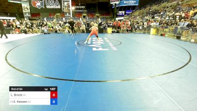 138 lbs Rnd Of 64 - Lucian Brock, GA vs Eddie Kessen, OH