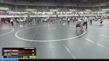 160 lbs Champ. Round 1 - Nolan Thomley, Unattached vs Barrett Mieras, IAWC