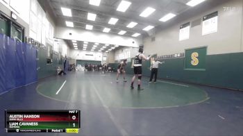 190 lbs Cons. Round 2 - Austin Hanson, Dana Hills vs Liam Cavaness, Ramona