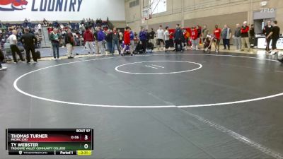 133 lbs Quarterfinal - Ty Webster, Treasure Valley Community College vs Thomas Turner, Pacific (OR)