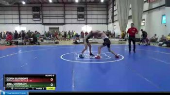 126 lbs Round 5 (6 Team) - Devin Burrows, BUFFALO WRESTLING CLUB vs Joel Swanson, RED LION WRESTLING CLUB