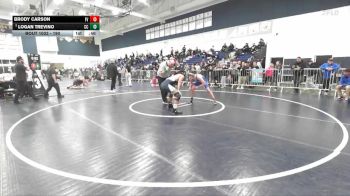 190 lbs Cons. Round 4 - Logan Trevino, Calvary Chapel vs Brody Carson, Fountain Valley