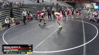 160 lbs Round 5 (6 Team) - Michael Valencia Jr., Nebraska Red vs Graham Rodgers, Team Texas