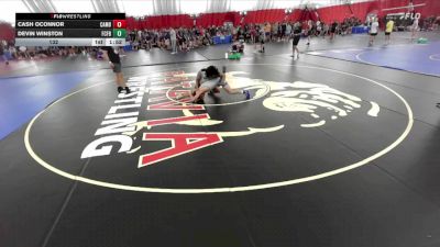 132 lbs Round 1 (8 Team) - Cash OConnor, Cameron B vs Devin Winston, Franklin Central Flashes B