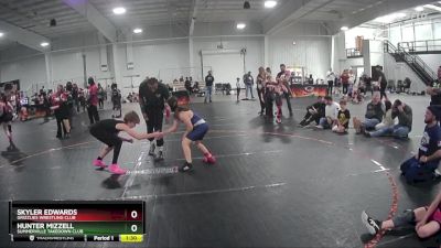 115/125 Round 5 - Hunter Mizzell, Summerville Takedown Club vs Skyler Edwards, Grizzlies Wrestling Club