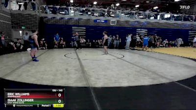 145 lbs Cons. Round 2 - Eric Williams, Independent vs Isaak Zollinger, East Idaho Elite