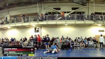 285 lbs Cons. Round 2 - Jackson Apple, Indiana vs Tony Brooks, Bulldog Premier Wrestling Club