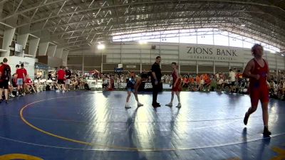 88 lbs Ian Kilgore, Oklahoma Outlaws Red vs Percy Shearer, Arizona Blue