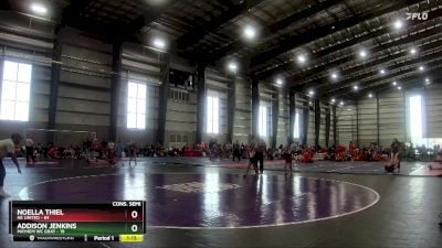 50 lbs Semis & 1st Wrestleback (8 Team) - Noella Thiel, NE United vs Addison Jenkins, Mayhem WC Gray