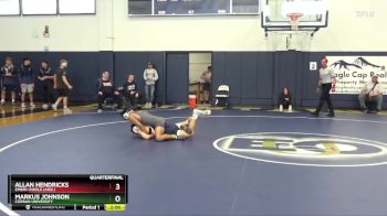 125 lbs Quarterfinal - Allan Hendricks, Embry-Riddle (Ariz.) vs Markus Johnson, Corban University
