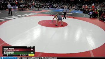 5th Place Match - Emma Harb, Northwest Girls vs Rylie Arens, Crofton-Bloomfield Girls