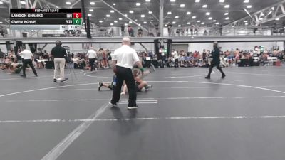 132 lbs Round 1 (6 Team) - Owen Boyle, East Coast Time Out vs Landon Shanks, Freakztyle Wrecking Crew