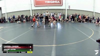 97-104 lbs Cons. Round 1 - Kinziee Lester, VA Elite vs Campbell Sharon, Falls Church Force Wrestling C