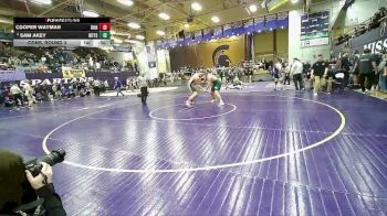 215 lbs Cons. Round 3 - Sam Akey, Whitefish vs Cooper Wayman, Ronan