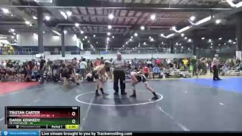 100 lbs Round 5 (8 Team) - Tristan Carter, HANOVER HAWKEYE/RIVER CITY WC vs Darek Kennedy, VB FIGHTHOUSE
