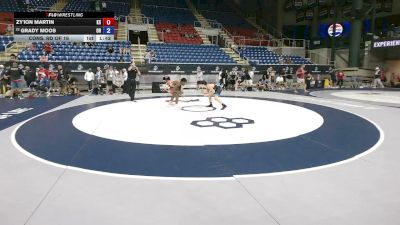 106 lbs Cons. Rd Of 16 - Zy'ion Martin, Kansas vs Grady Moos, Ohio