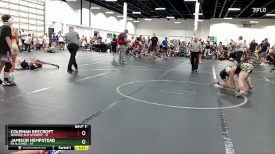 84 lbs Round 4 (6 Team) - Jamison Hempstead, PA Alliance vs Coleman Beecroft, Mayfield Mat Academy