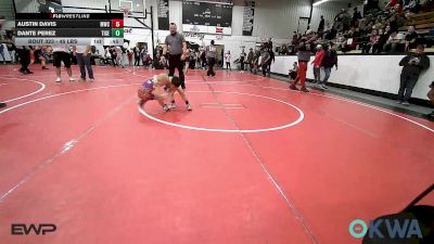 45 lbs Consi Of 4 - Austin Davis, Moodys Wrestling Club vs Dante Perez, Tiger Trained Wrestling