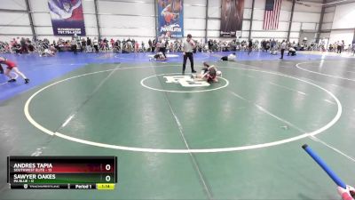 60 lbs Rd# 5- 3:45pm Friday Final Pool - Sawyer Oakes, PA Blue vs Andres Tapia, SouthWest Elite