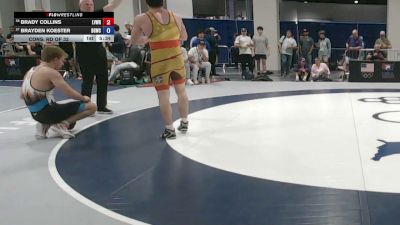 79 kg Cons. Rd Of 32 - Brady Collins, Lehigh Valley Wrestling RTC vs Brayden Koester, Big Game Wrestling Club