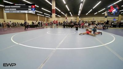 98 lbs Consolation - Josiah Rodriguez, Texasports Wrestling vs Luke Rogers, Panhandle RTC