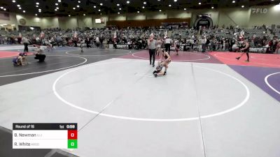 61 lbs Round Of 16 - Bentley Newman, Illinois Valley YW vs Rizik White, Argonaut Jr Mustangs