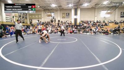 150 lbs Final - Ezekiel Cherival, Hampden Charter High vs Henry McElligott, Holliston