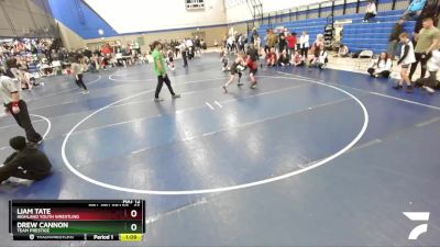 83 lbs Cons. Round 3 - Drew Cannon, Team Prestige vs Liam Tate, Highland Youth Wrestling