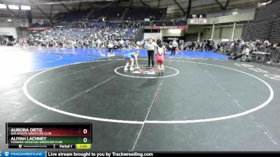 115 lbs Cons. Round 2 - Aliyah Lachney, Thunder Mountain Wrestling Club vs Aurora Ortiz, Sua Sponte Wrestling Club